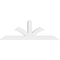 Ekena Millwork Richland Architectural Grade PVC Gable Bracket, 60"W x 20"H x 4"D x 4"F, 8/12 Pitch GBP060X20X0404RIC00 - alternate 4